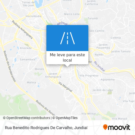 Rua Benedito Rodrigues De Carvalho mapa