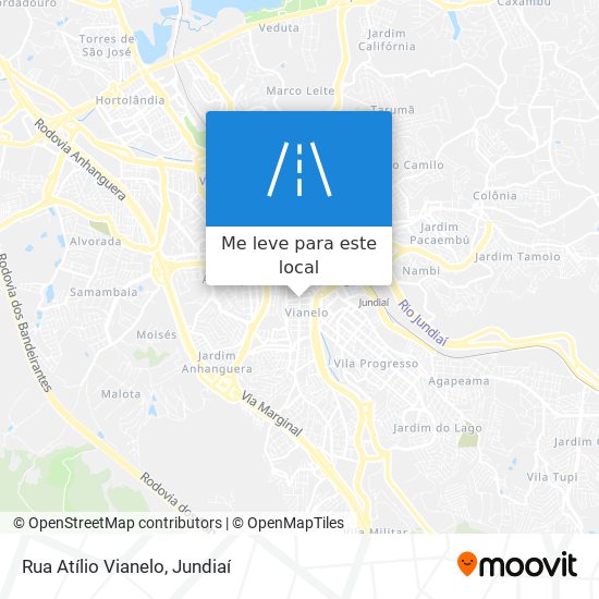 Rua Atílio Vianelo mapa