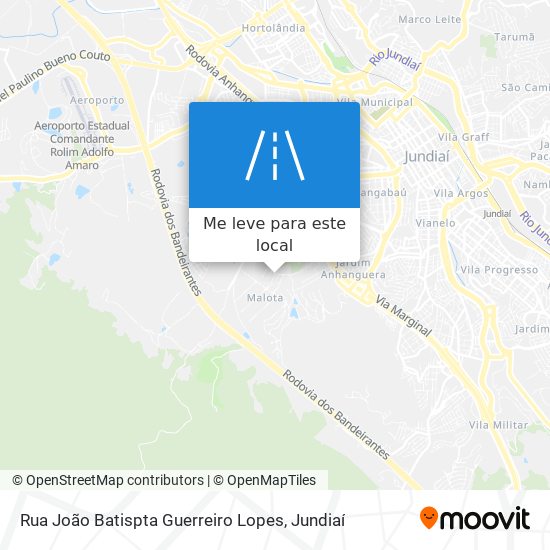 Rua João Batispta Guerreiro Lopes mapa