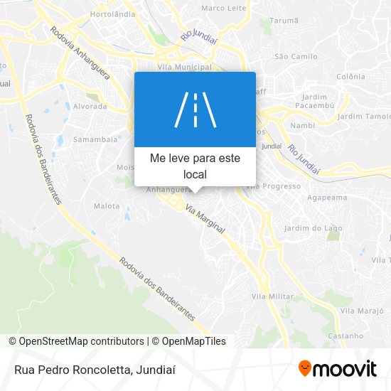 Rua Pedro Roncoletta mapa