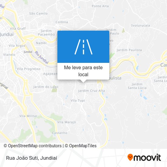 Rua João Suti mapa