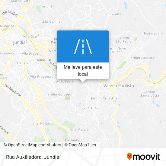 Rua Auxiliadora mapa