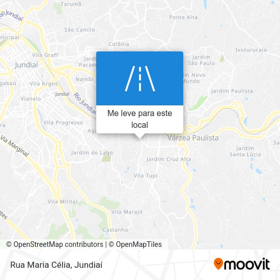 Rua Maria Célia mapa