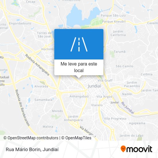 Rua Mário Borin mapa