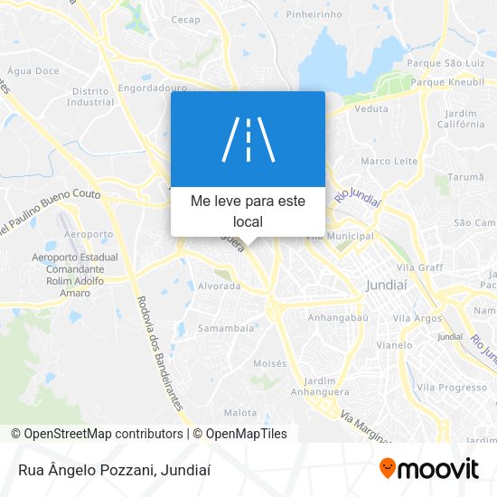 Rua Ângelo Pozzani mapa
