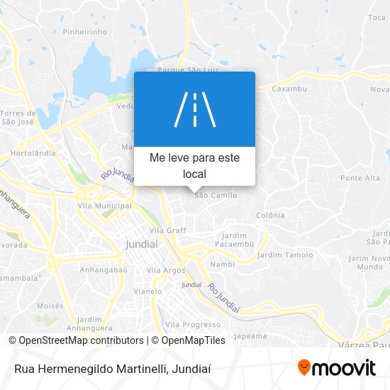 Rua Hermenegildo Martinelli mapa