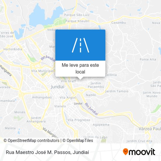 Rua Maestro José M. Passos mapa