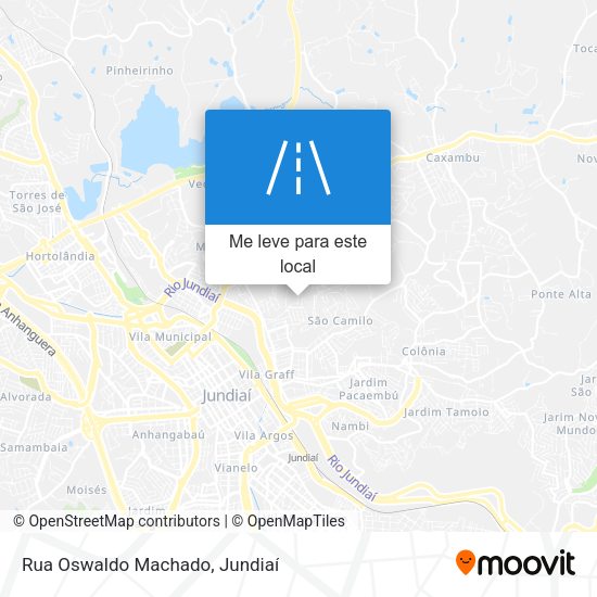Rua Oswaldo Machado mapa