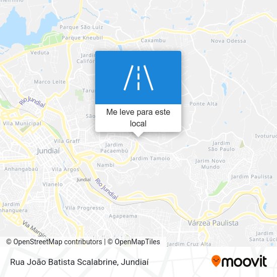 Rua João Batista Scalabrine mapa