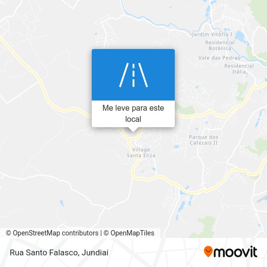 Rua Santo Falasco mapa
