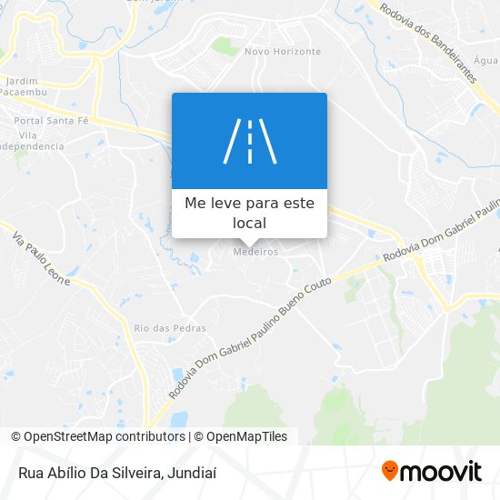 Rua Abílio Da Silveira mapa