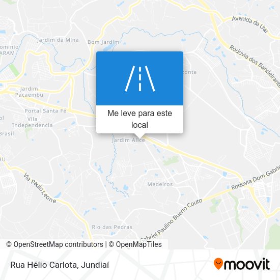 Rua Hélio Carlota mapa
