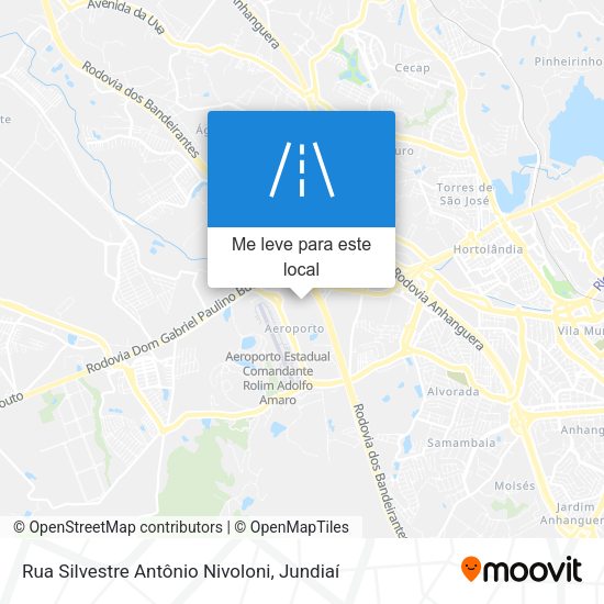 Rua Silvestre Antônio Nivoloni mapa