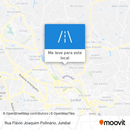 Rua Flávio Joaquim Polinário mapa