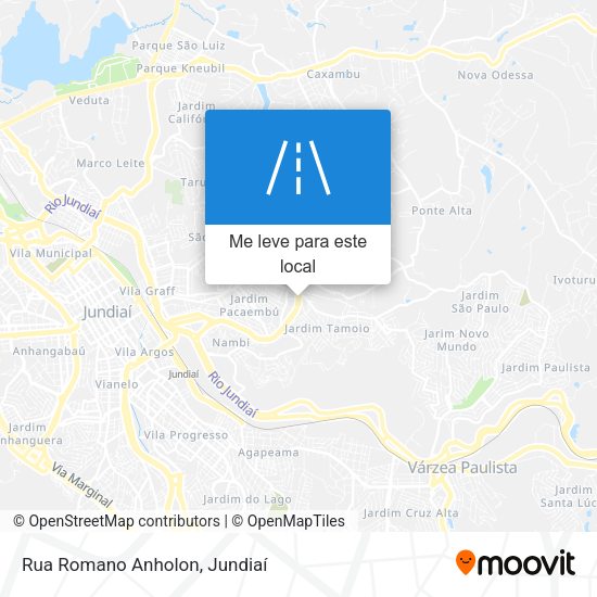 Rua Romano Anholon mapa