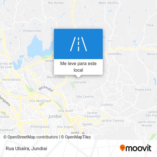 Rua Ubaíra mapa