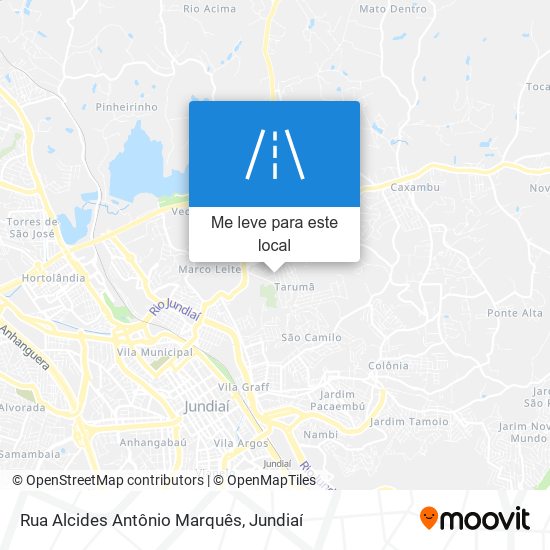 Rua Alcides Antônio Marquês mapa