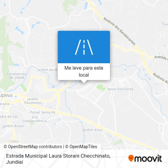Estrada Municipal Laura Storani Checchinato mapa