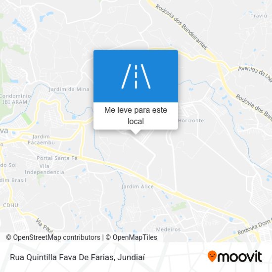 Rua Quintilla Fava De Farias mapa