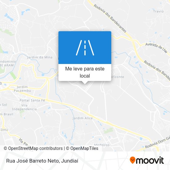 Rua José Barreto Neto mapa