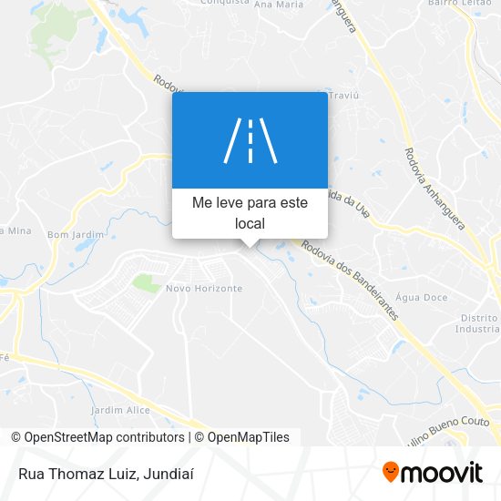 Rua Thomaz Luiz mapa