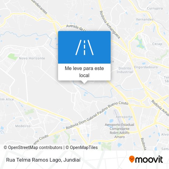 Rua Telma Ramos Lago mapa