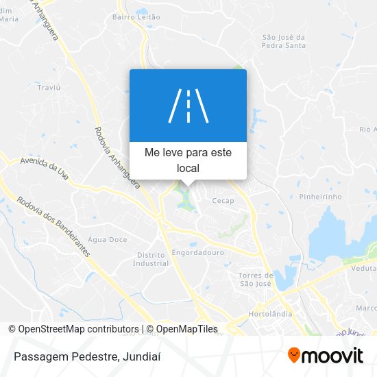 Passagem Pedestre mapa
