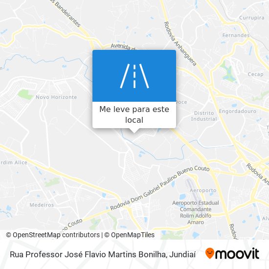 Rua Professor José Flavio Martins Bonilha mapa