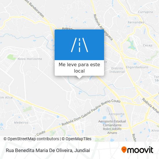 Rua Benedita Maria De Oliveira mapa