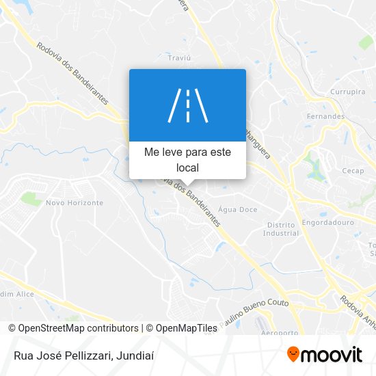 Rua José Pellizzari mapa