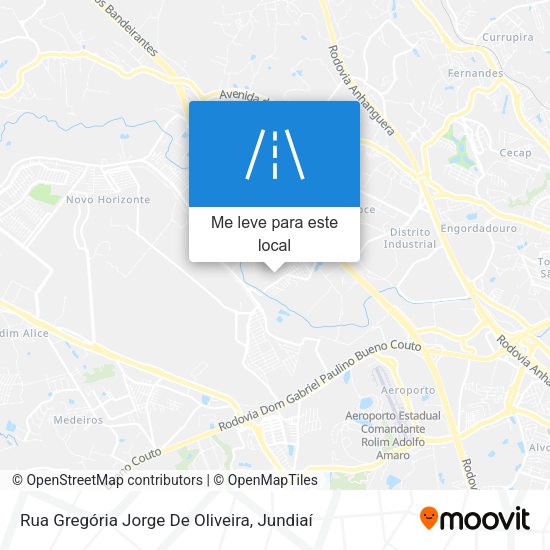 Rua Gregória Jorge De Oliveira mapa