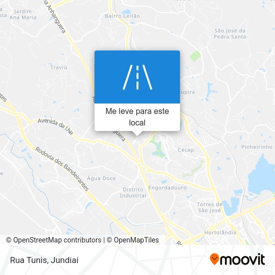 Rua Tunis mapa