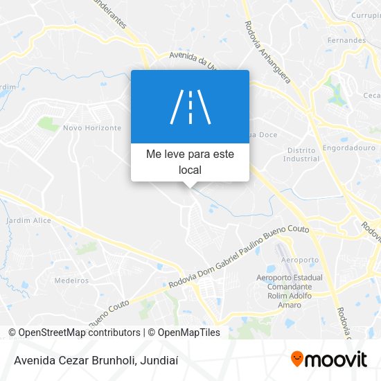 Avenida Cezar Brunholi mapa
