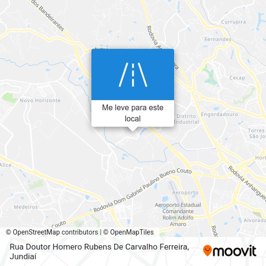 Rua Doutor Homero Rubens De Carvalho Ferreira mapa