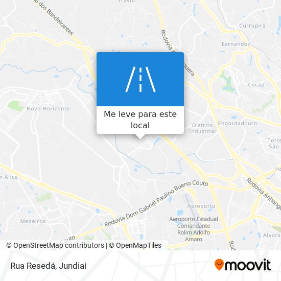 Rua Resedá mapa