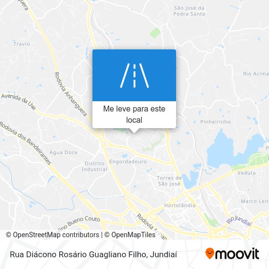 Rua Diácono Rosário Guagliano Filho mapa