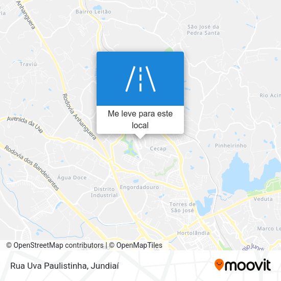 Rua Uva Paulistinha mapa
