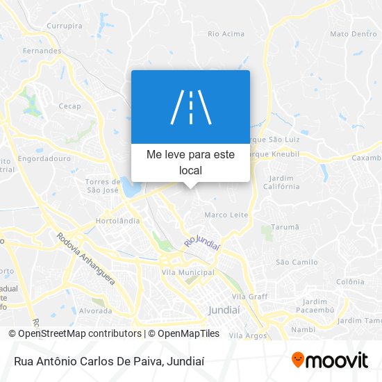 Rua Antônio Carlos De Paiva mapa