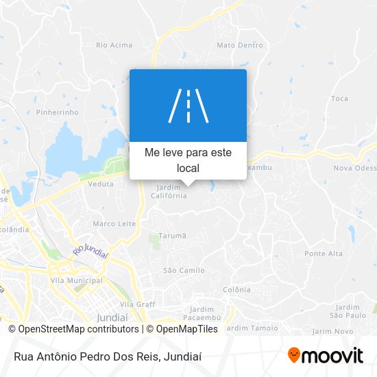 Rua Antônio Pedro Dos Reis mapa