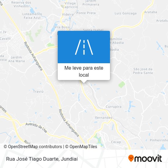 Rua José Tiago Duarte mapa