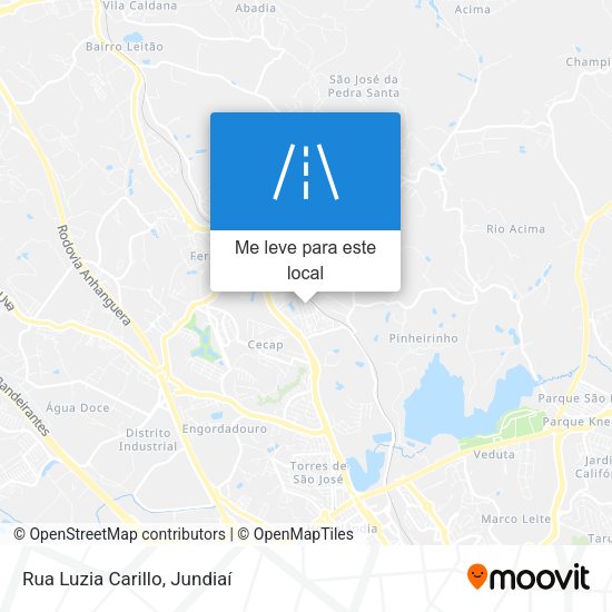 Rua Luzia Carillo mapa