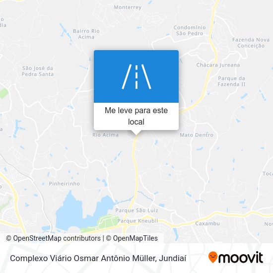 Complexo Viário Osmar Antônio Müller mapa