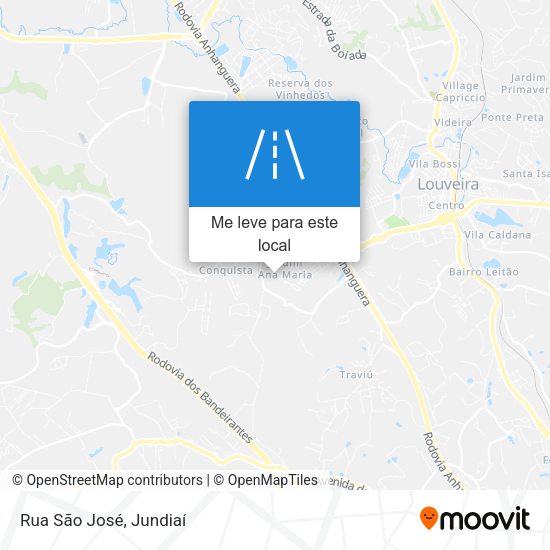 Rua São José mapa