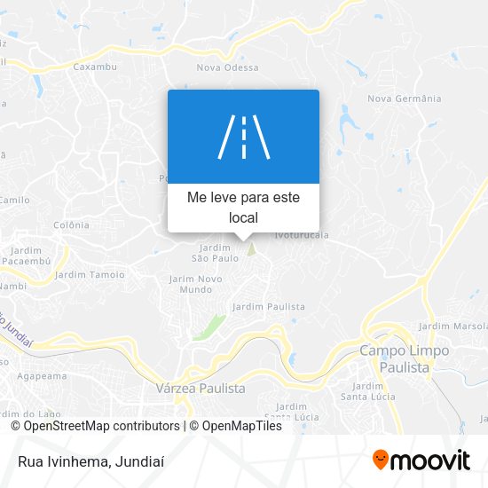 Rua Ivinhema mapa
