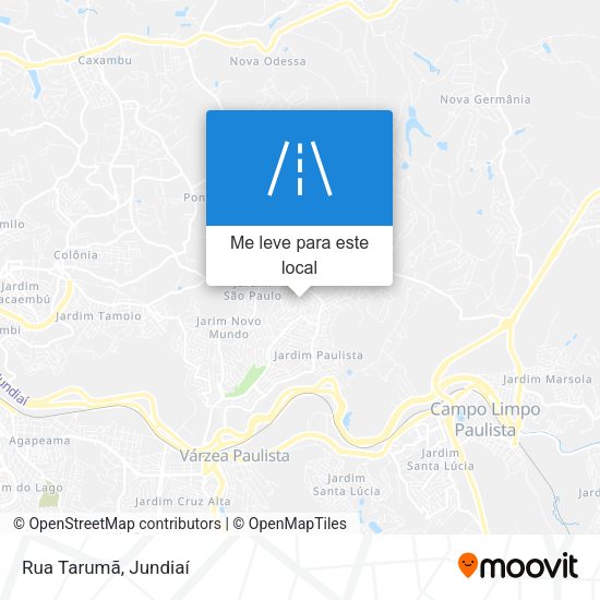 Rua Tarumã mapa