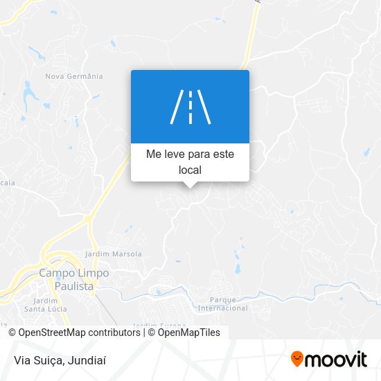 Via Suiça mapa