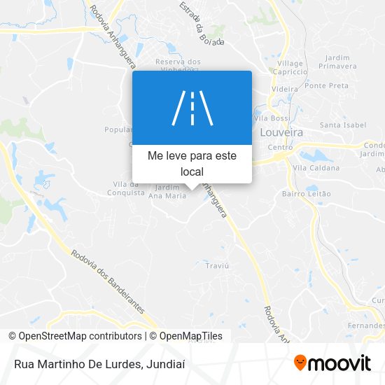 Rua Martinho De Lurdes mapa