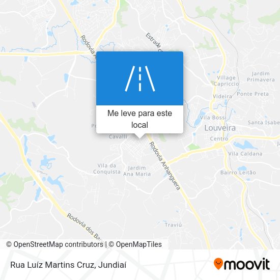Rua Luíz Martins Cruz mapa