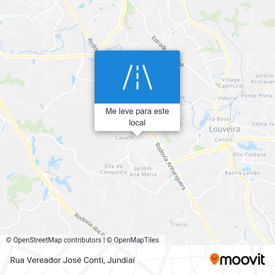 Rua Vereador José Conti mapa