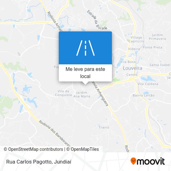 Rua Carlos Pagotto mapa